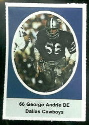 1972 Sunoco Stamps      160     George Andrie